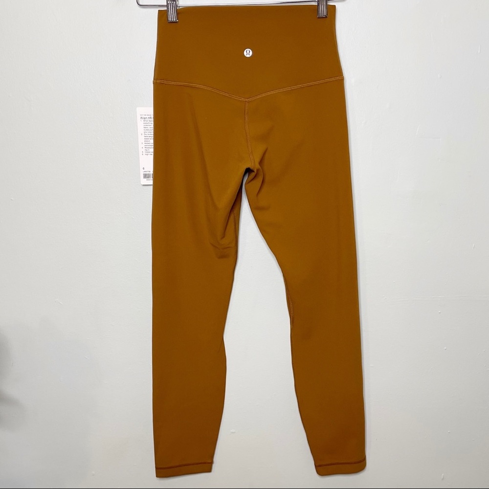 Lululemon Copper Brown Align Pants Leggings 25” - Picture 4 of 8